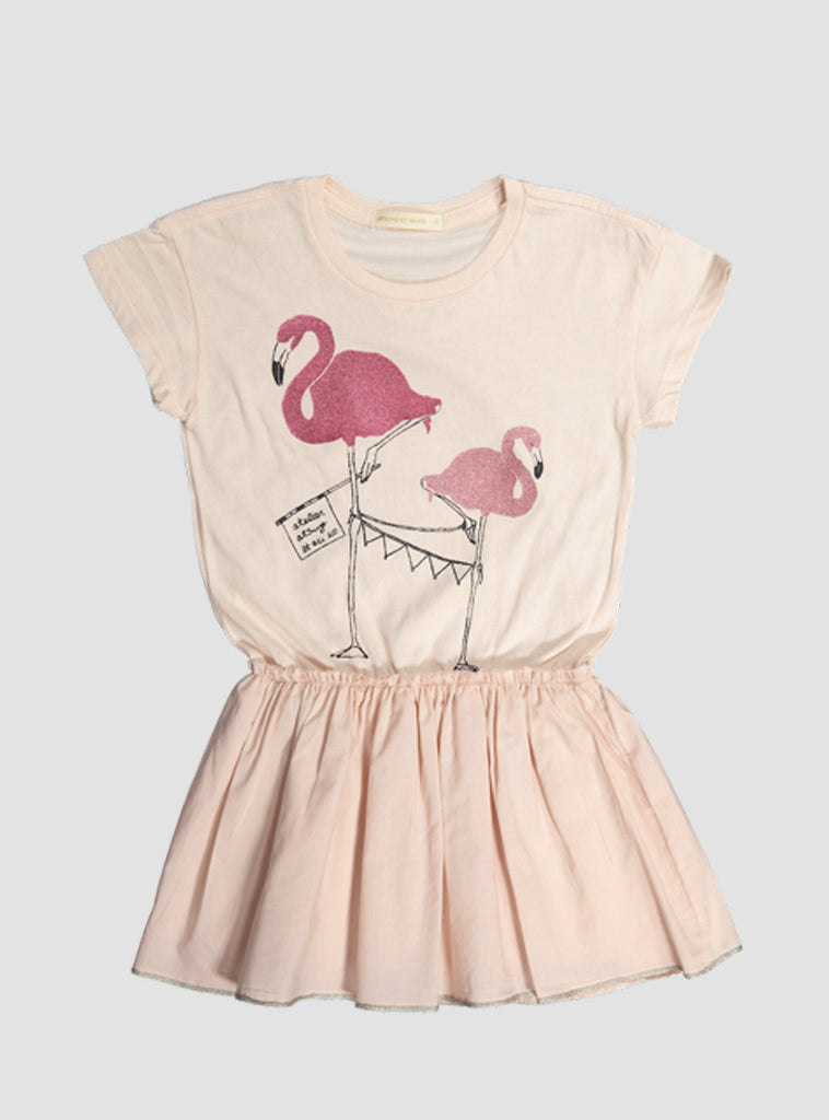 Flamingo Lara Dress in Peach