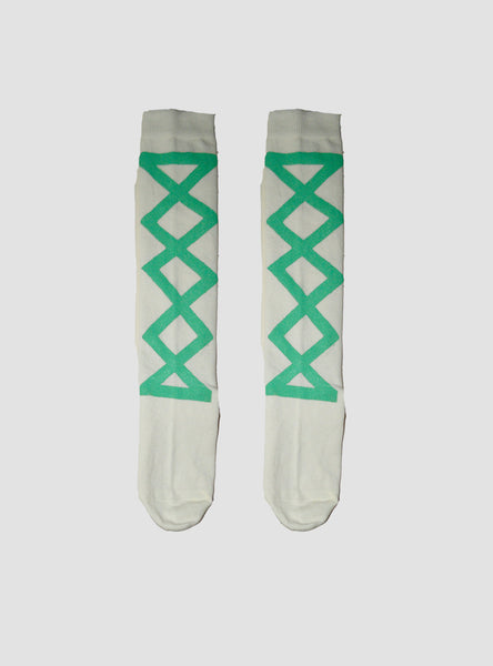 Seafoam Ribbon Knee Socks + Leggings
