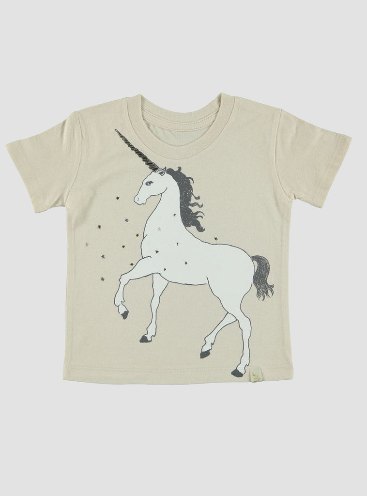 Golden Unicorn Natural Crew Tee