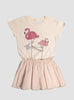 Flamingo Lara Dress in Peach