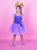 Gold Glitter Tutu Dress - Lilac