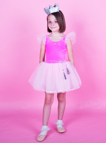 Hologram Tutu Dress - Neon Pink