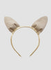 Gold sparkly rabbit ear headband