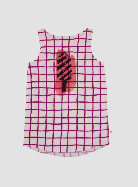 Purple Grid Ice Cream Tank