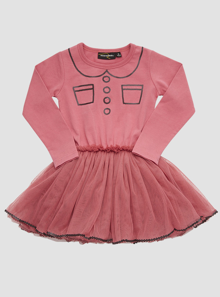 Trompe L'Oeil Circus Dress - Pink