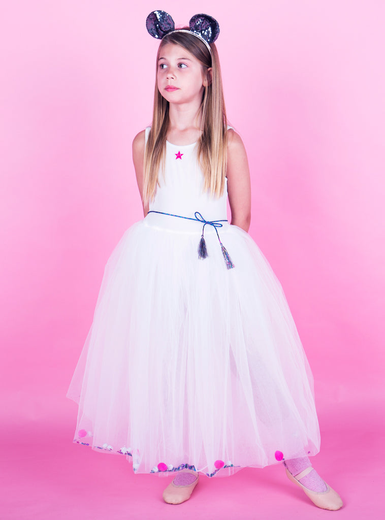 Confetti Tutu Dress - White